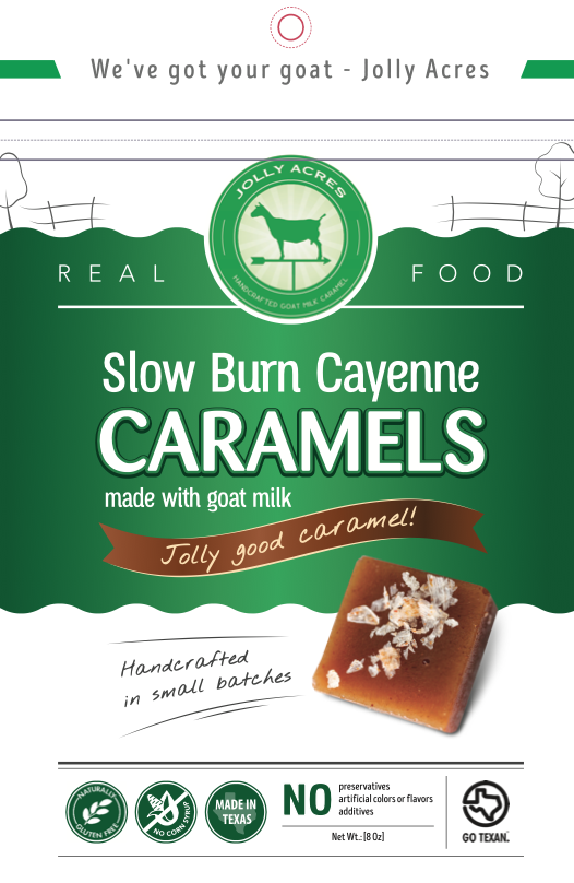 Slow-burn Cayenne Goat Milk Caramels 8oz